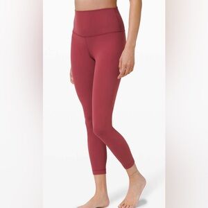 Lululemon Align Pant || 25", size 6, colour is 
Chianti
